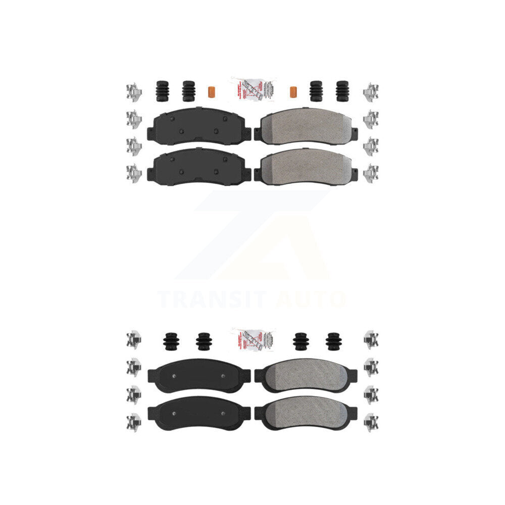 AmeriBRAKES KNF-100823 Disc Brake Pad for 2008-2012 Ford F-450 Super Duty, Ford F-350 Super Duty, Ford F-250 Super Duty - Front and Rear