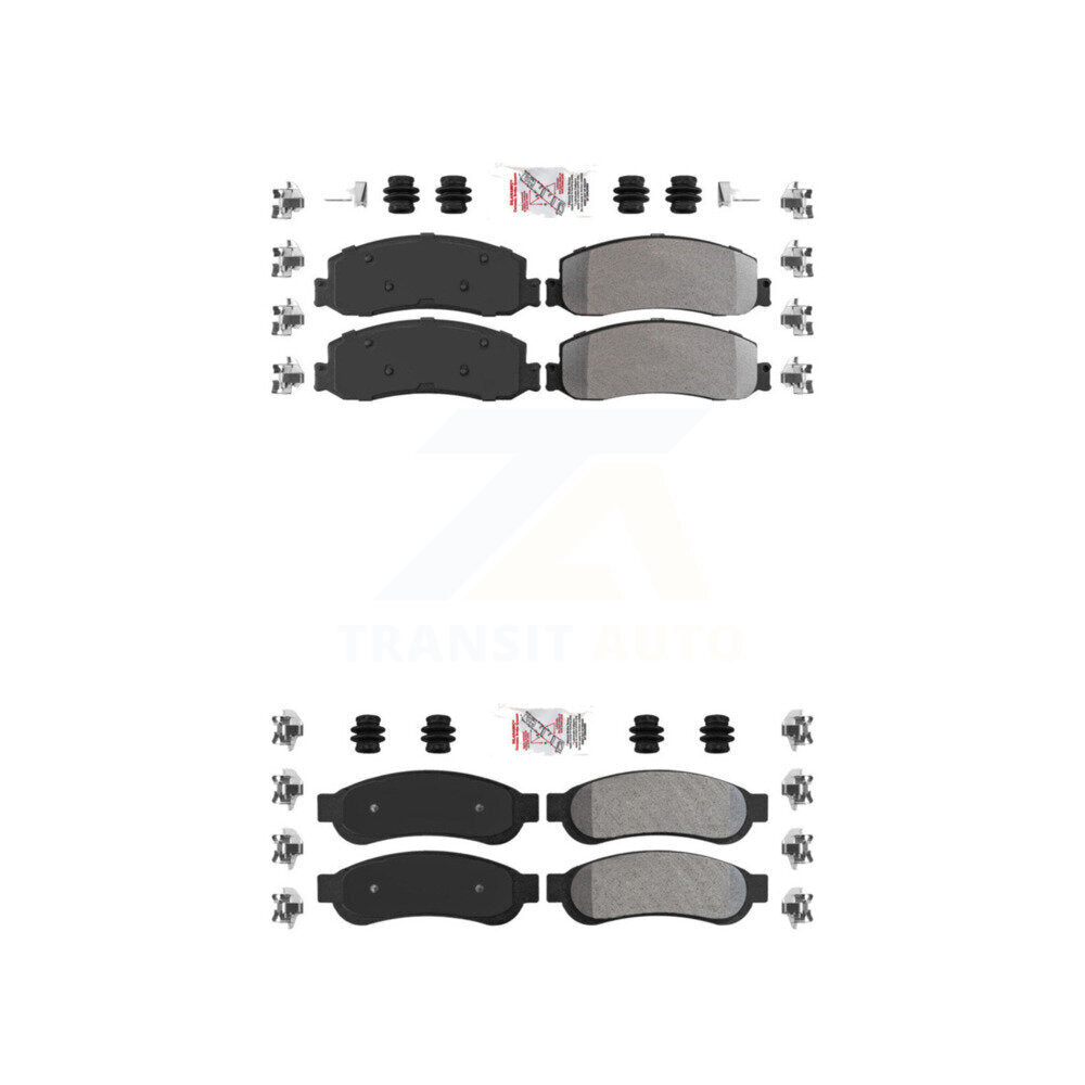 AmeriBRAKES KNF-100827 Disc Brake Pad for 2008-2012 Ford F-250 Super Duty, Ford F-350 Super Duty - Front and Rear