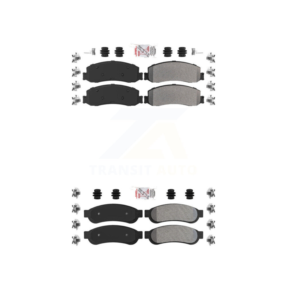 AmeriBRAKES KNF-100828 Disc Brake Pad for 2010-2012 Ford F-250 Super Duty, Ford F-350 Super Duty - Front and Rear