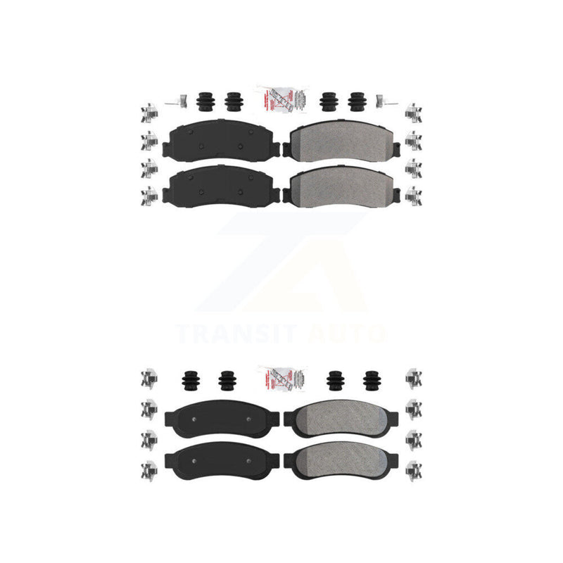 AmeriBRAKES KNF-100828 Disc Brake Pad for 2010-2012 Ford F-250 Super Duty, Ford F-350 Super Duty - Front and Rear