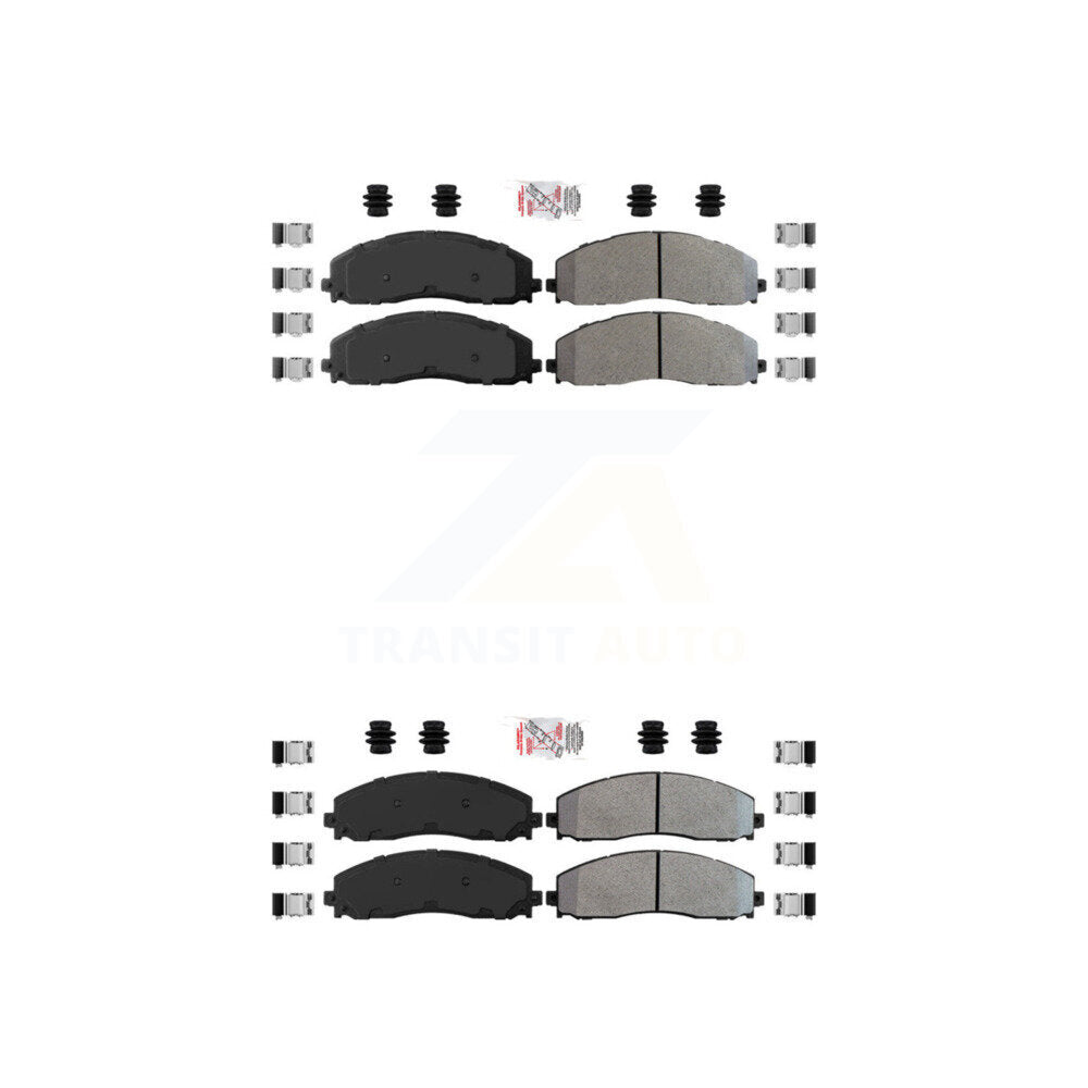 AmeriBRAKES KNF-100829 Disc Brake Pad for 2013-2023 Ford F-250 Super Duty, Ford F-350 Super Duty, Ford F-450 Super Duty - Front and Rear