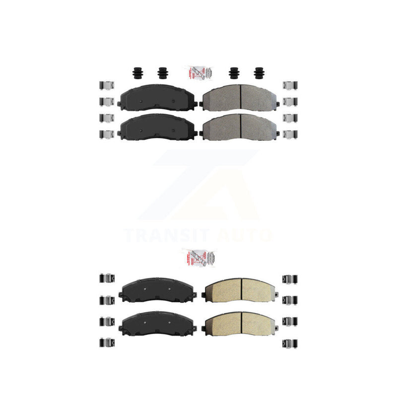 AmeriBRAKES KNF-100830 Disc Brake Pad for 2013-2023 Ford F-250 Super Duty, Ford F-350 Super Duty, Ford F-450 Super Duty - Front and Rear