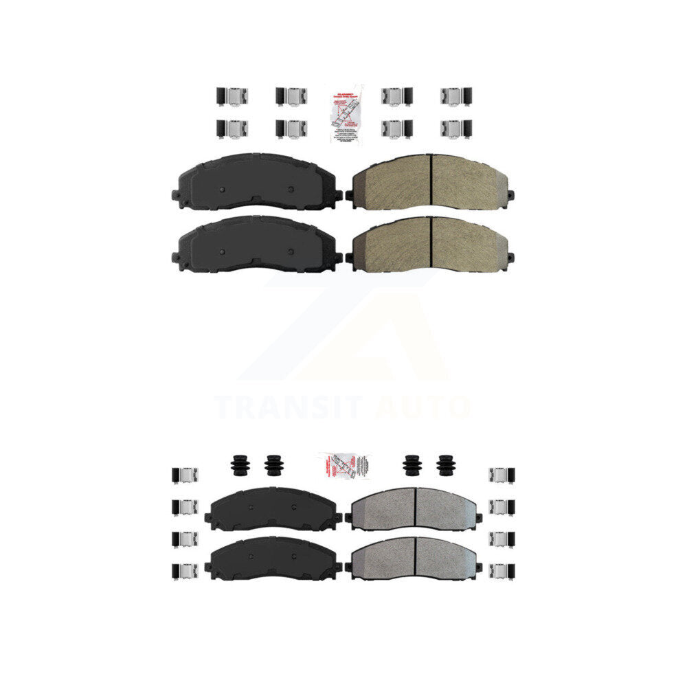 AmeriBRAKES KNF-100831 Disc Brake Pad for 2013-2023 Ford F-250 Super Duty, Ford F-350 Super Duty, Ford F-450 Super Duty - Front and Rear