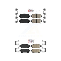 AmeriBRAKES KNF-100842 Disc Brake Pad for 2004-2010 Toyota Sienna - Front and Rear