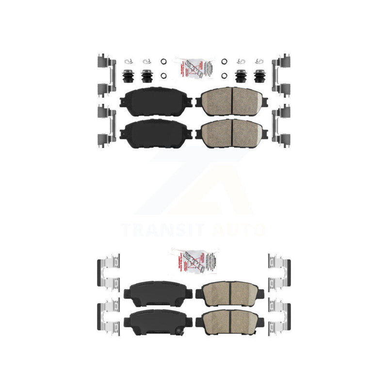 AmeriBRAKES KNF-100843 Disc Brake Pad for 2004-2010 Toyota Sienna - Front and Rear