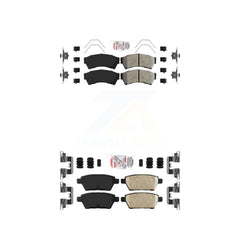 AmeriBRAKES KNF-100846 Disc Brake Pad for 2006-2013 Mazda 6, Lincoln MKZ and More - Front and Rear