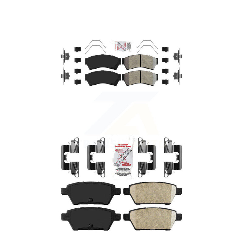 AmeriBRAKES KNF-100847 Disc Brake Pad for 2006-2013 Mazda 6, Lincoln MKZ and More - Front and Rear