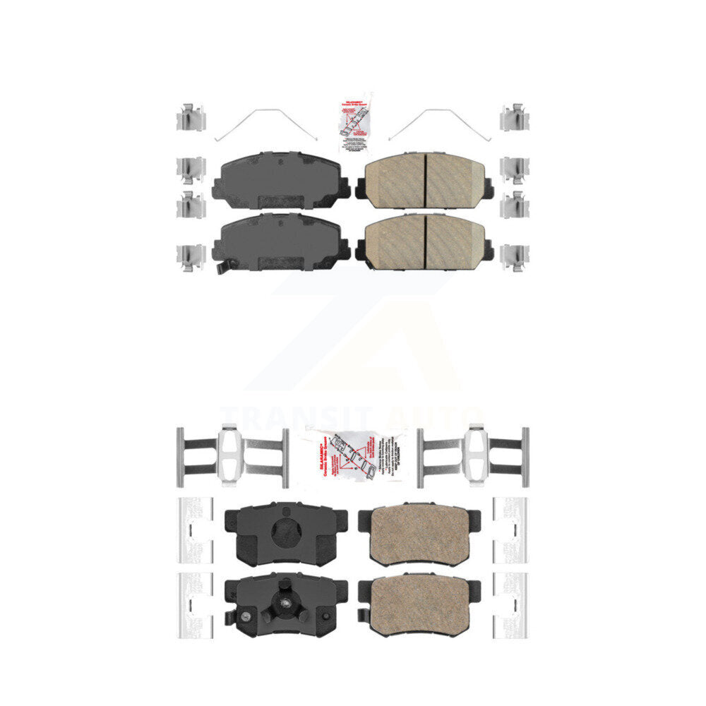 AmeriBRAKES KNF-100851 Disc Brake Pad for 2013-2018 Acura RDX - Front and Rear