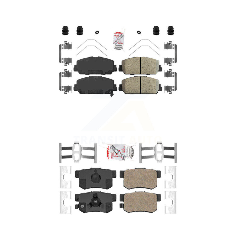 AmeriBRAKES KNF-100853 Disc Brake Pad for 2013-2018 Acura RDX - Front and Rear