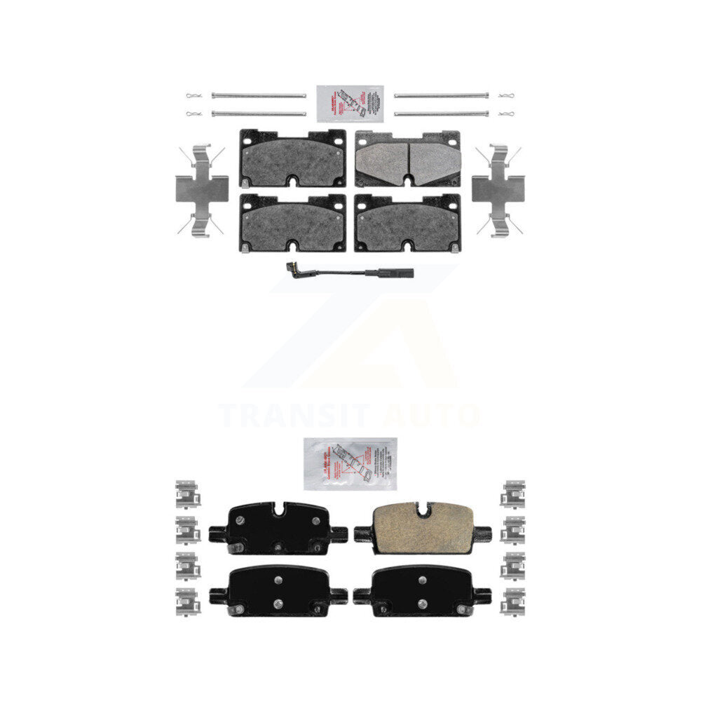 AmeriBRAKES KNF-100854 Disc Brake Pad for 2019-2024 Chevrolet Silverado 1500 LTD, GMC Sierra 1500 Limited and More - Front and Rear