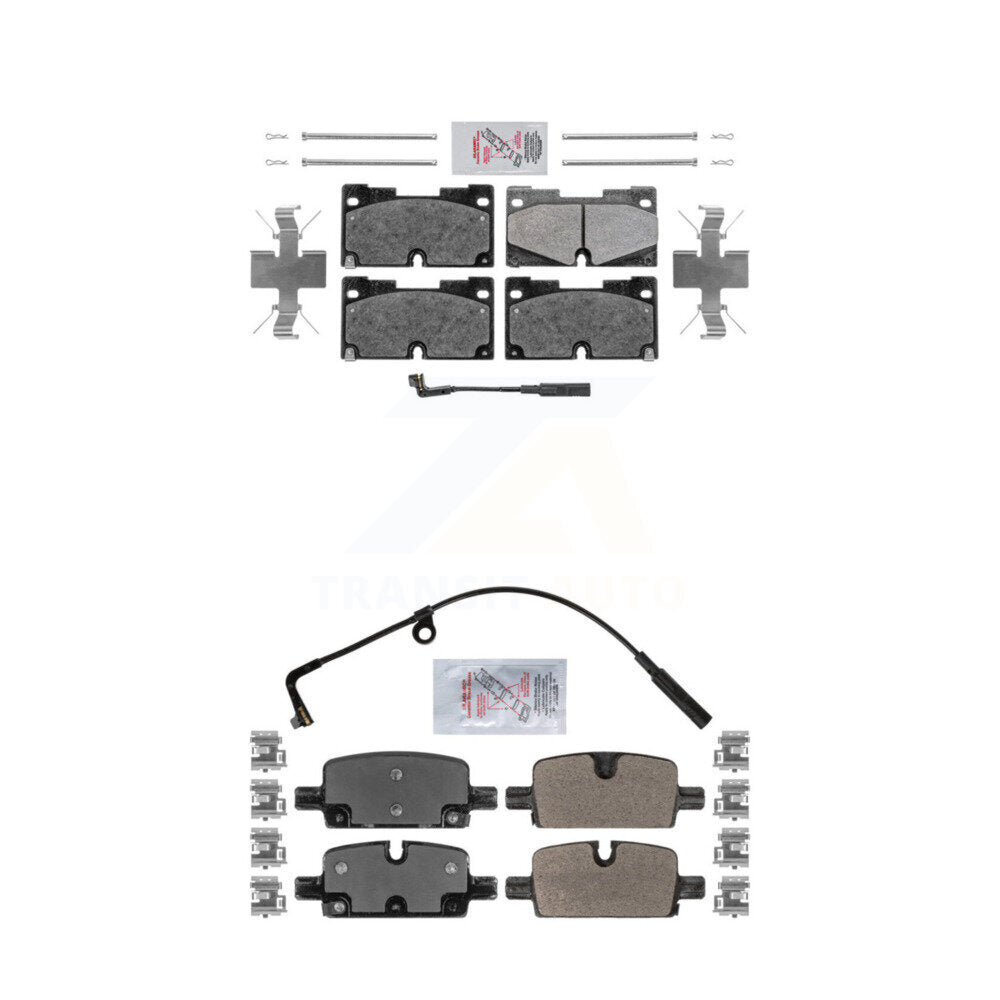 AmeriBRAKES KNF-100855 Disc Brake Pad for 2019-2024 Chevrolet Silverado 1500 LTD, GMC Sierra 1500 Limited and More - Front and Rear
