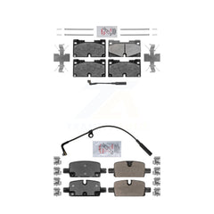 AmeriBRAKES KNF-100855 Disc Brake Pad for 2019-2024 Chevrolet Silverado 1500 LTD, GMC Sierra 1500 Limited and More - Front and Rear