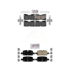 AmeriBRAKES KNF-100856 Disc Brake Pad for 2019-2024 Chevrolet Silverado 1500 LTD, GMC Sierra 1500 Limited and More - Front and Rear