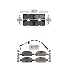 AmeriBRAKES KNF-100857 Disc Brake Pad for 2019-2024 Chevrolet Silverado 1500 LTD, GMC Sierra 1500 Limited and More - Front and Rear