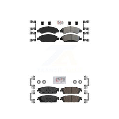 AmeriBRAKES KNF-100860 Disc Brake Pad for 2014-2020 Chevrolet Silverado 1500 LD, GMC Sierra 1500 Limited and More - Front and Rear