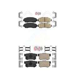 AmeriBRAKES KNF-100863 Disc Brake Pad for 2007-2015 Honda Civic, Acura RDX - Front and Rear