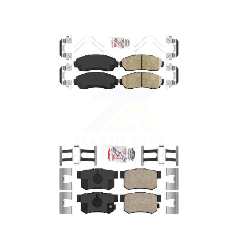 AmeriBRAKES KNF-100863 Disc Brake Pad for 2007-2015 Honda Civic, Acura RDX - Front and Rear
