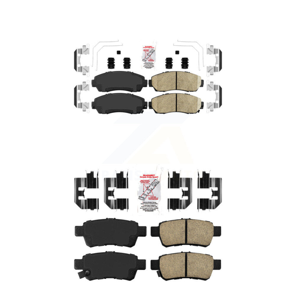 AmeriBRAKES KNF-100866 Disc Brake Pad for 2005-2010 Honda Odyssey - Front and Rear
