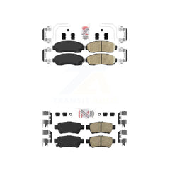 AmeriBRAKES KNF-100867 Disc Brake Pad for 2005-2010 Honda Odyssey - Front and Rear
