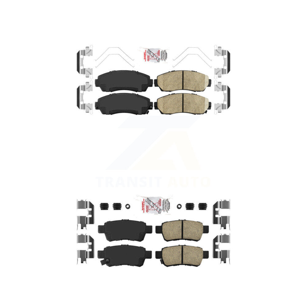 AmeriBRAKES KNF-100869 Disc Brake Pad for 2005-2010 Honda Odyssey - Front and Rear