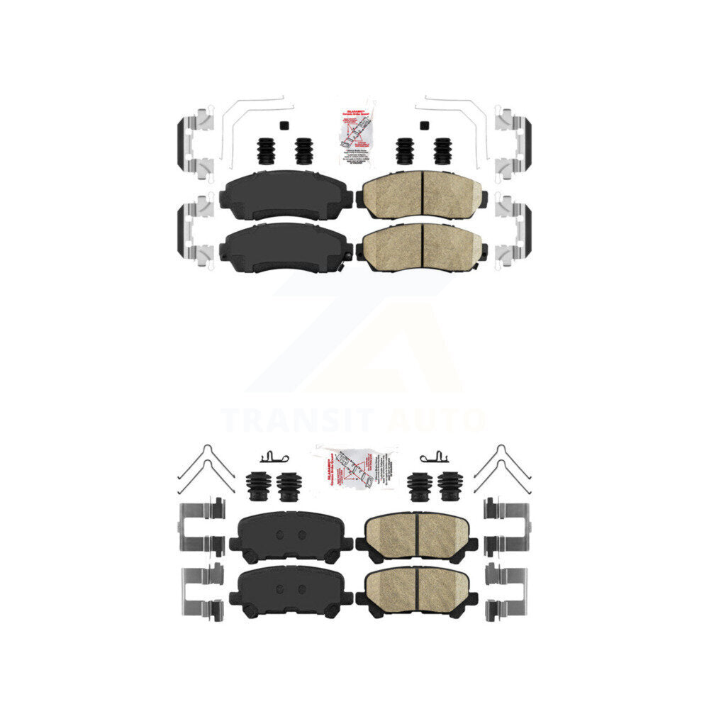 AmeriBRAKES KNF-100870 Disc Brake Pad for 2011-2017 Honda Odyssey - Front and Rear