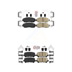 AmeriBRAKES KNF-100870 Disc Brake Pad for 2011-2017 Honda Odyssey - Front and Rear