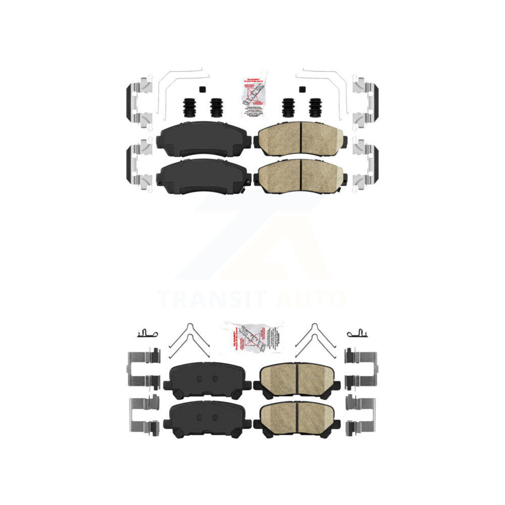AmeriBRAKES KNF-100871 Disc Brake Pad for 2011-2017 Honda Odyssey - Front and Rear