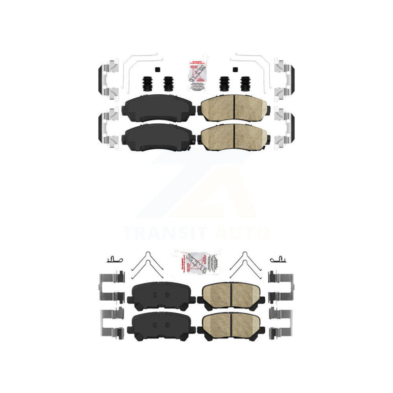 AmeriBRAKES KNF-100871 Disc Brake Pad for 2011-2017 Honda Odyssey - Front and Rear