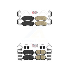 AmeriBRAKES KNF-100872 Disc Brake Pad for 2011-2017 Honda Odyssey - Front and Rear