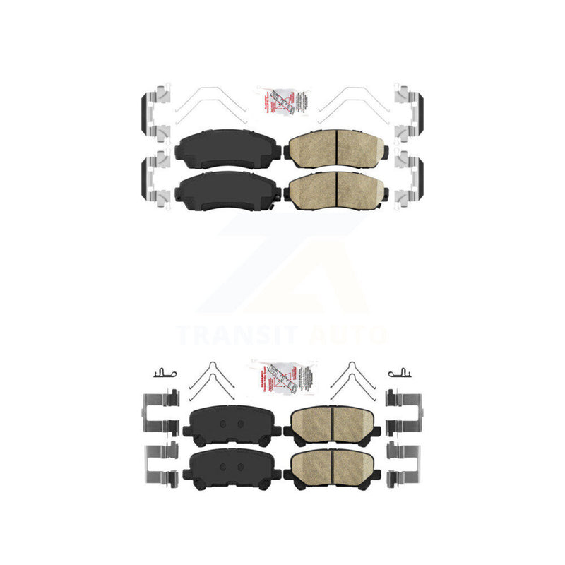 AmeriBRAKES KNF-100873 Disc Brake Pad for 2011-2017 Honda Odyssey - Front and Rear