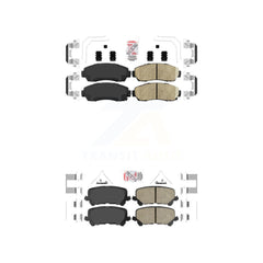 AmeriBRAKES KNF-100874 Disc Brake Pad for 2019-2024 Honda Passport - Front and Rear