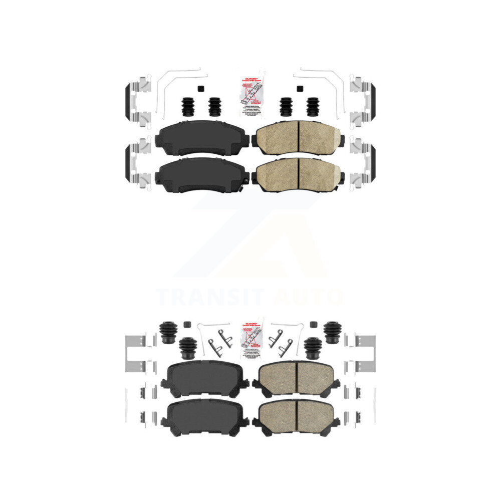 AmeriBRAKES KNF-100875 Disc Brake Pad for 2019-2024 Honda Passport - Front and Rear