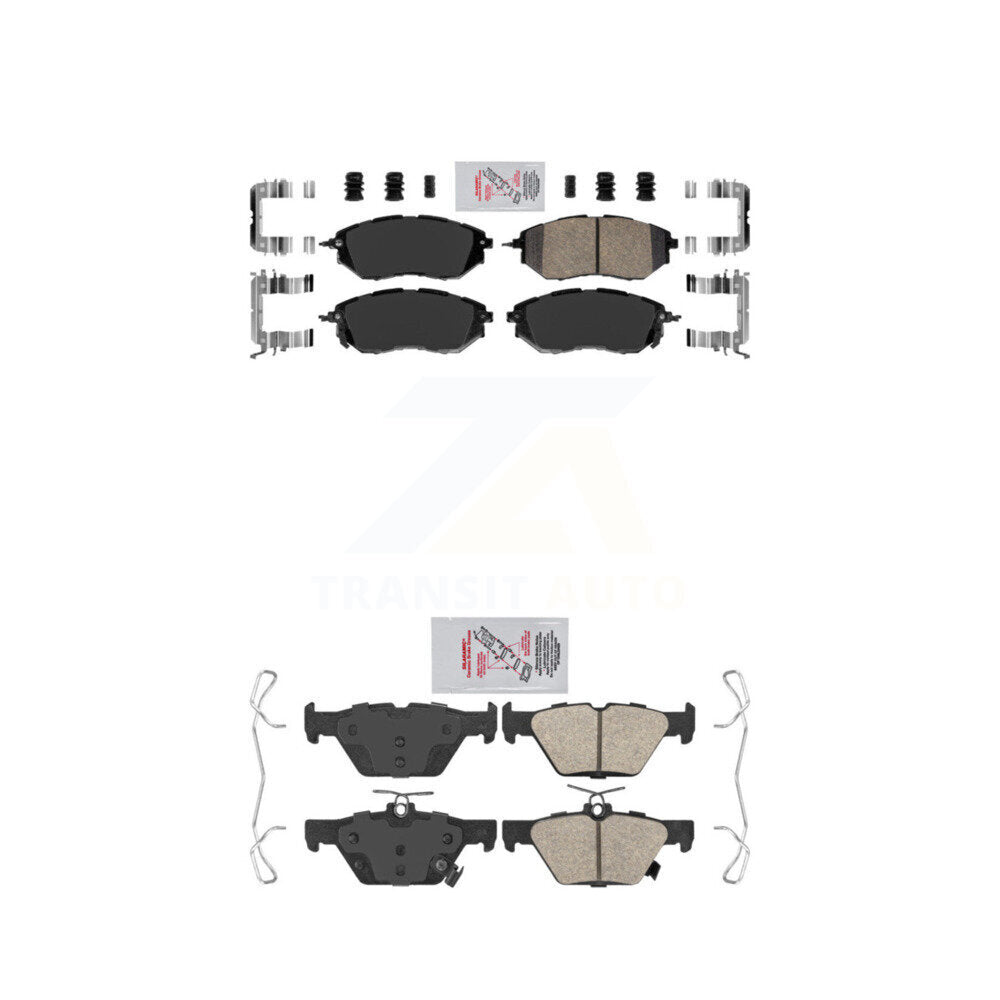 AmeriBRAKES KNF-100880 Disc Brake Pad for 2015-2021 Subaru Legacy, Subaru WRX, Subaru Outback - Front and Rear