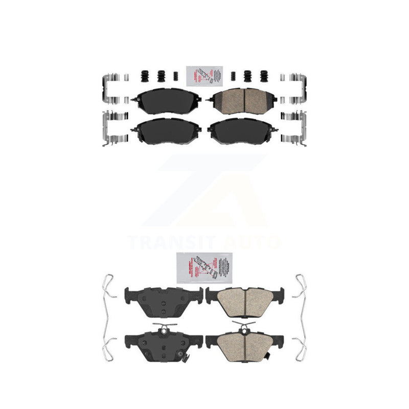 AmeriBRAKES KNF-100880 Disc Brake Pad for 2015-2021 Subaru Legacy, Subaru WRX, Subaru Outback - Front and Rear
