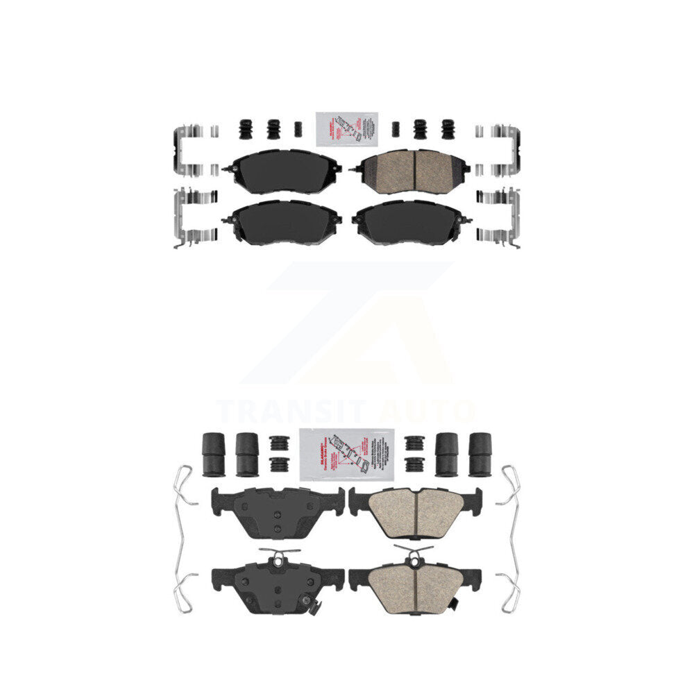 AmeriBRAKES KNF-100881 Disc Brake Pad for 2015-2021 Subaru Legacy, Subaru WRX, Subaru Outback - Front and Rear