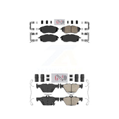 AmeriBRAKES KNF-100881 Disc Brake Pad for 2015-2021 Subaru Legacy, Subaru WRX, Subaru Outback - Front and Rear