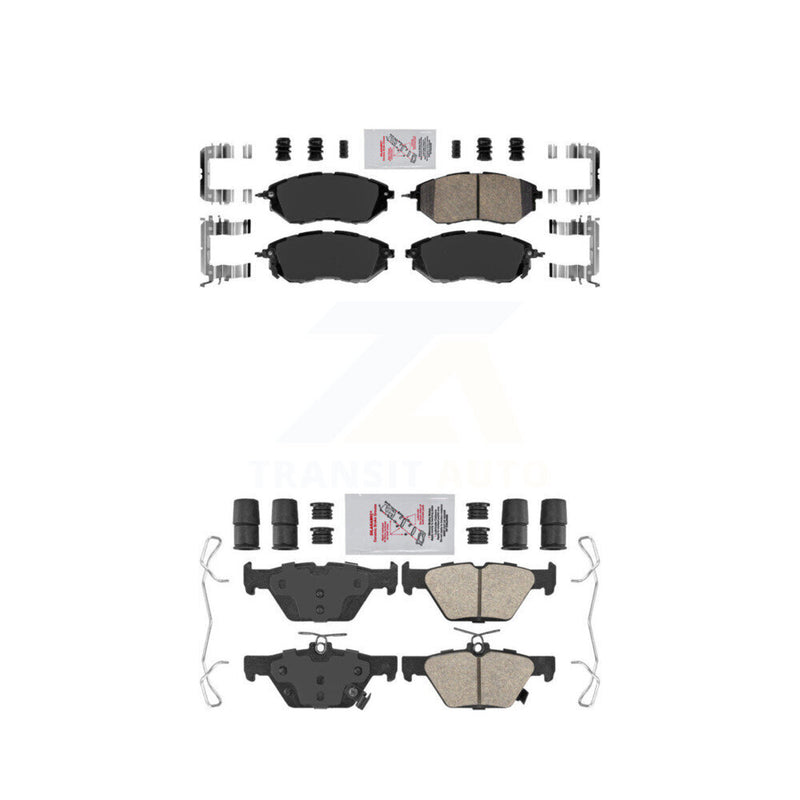 AmeriBRAKES KNF-100881 Disc Brake Pad for 2015-2021 Subaru Legacy, Subaru WRX, Subaru Outback - Front and Rear