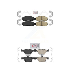 AmeriBRAKES KNF-100884 Disc Brake Pad for 2016-2019 Subaru Legacy - Front and Rear