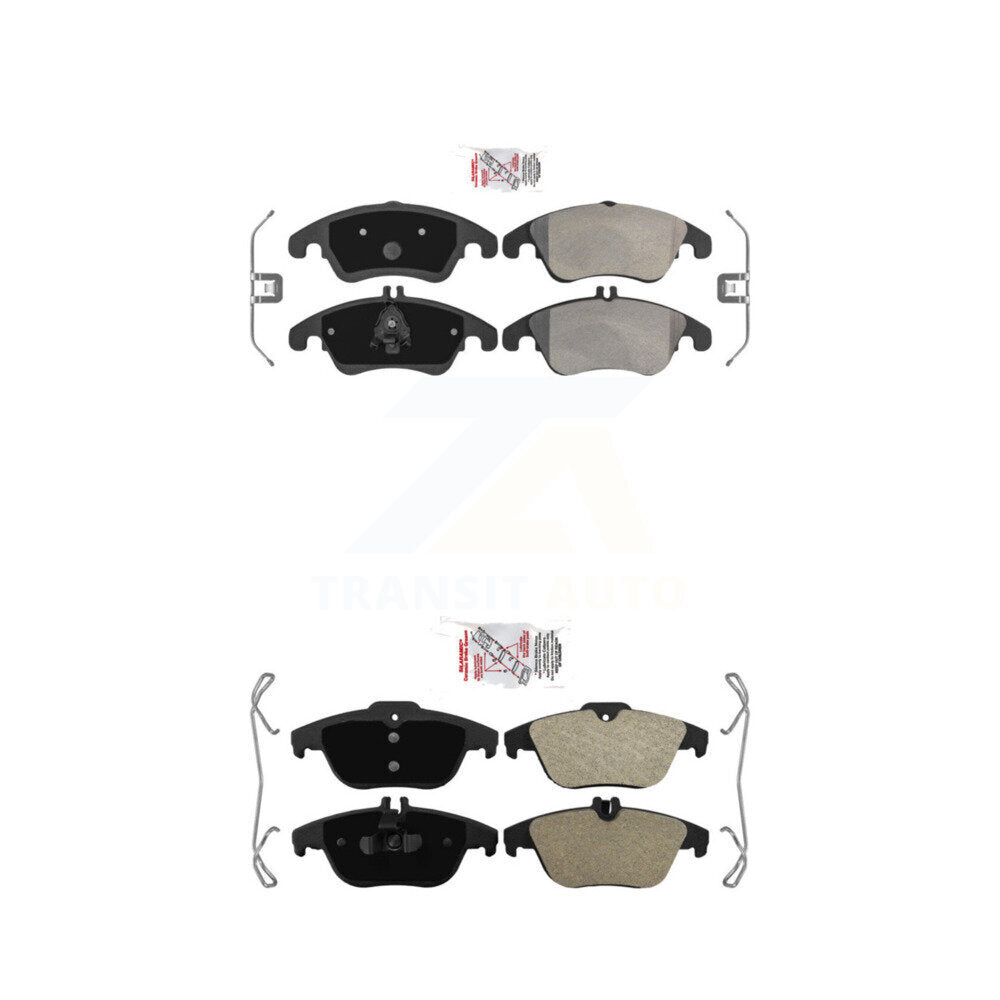 AmeriBRAKES KNF-100886 Disc Brake Pad for 2008-2017 Mercedes-Benz E400, Mercedes-Benz C250 and More - Front and Rear