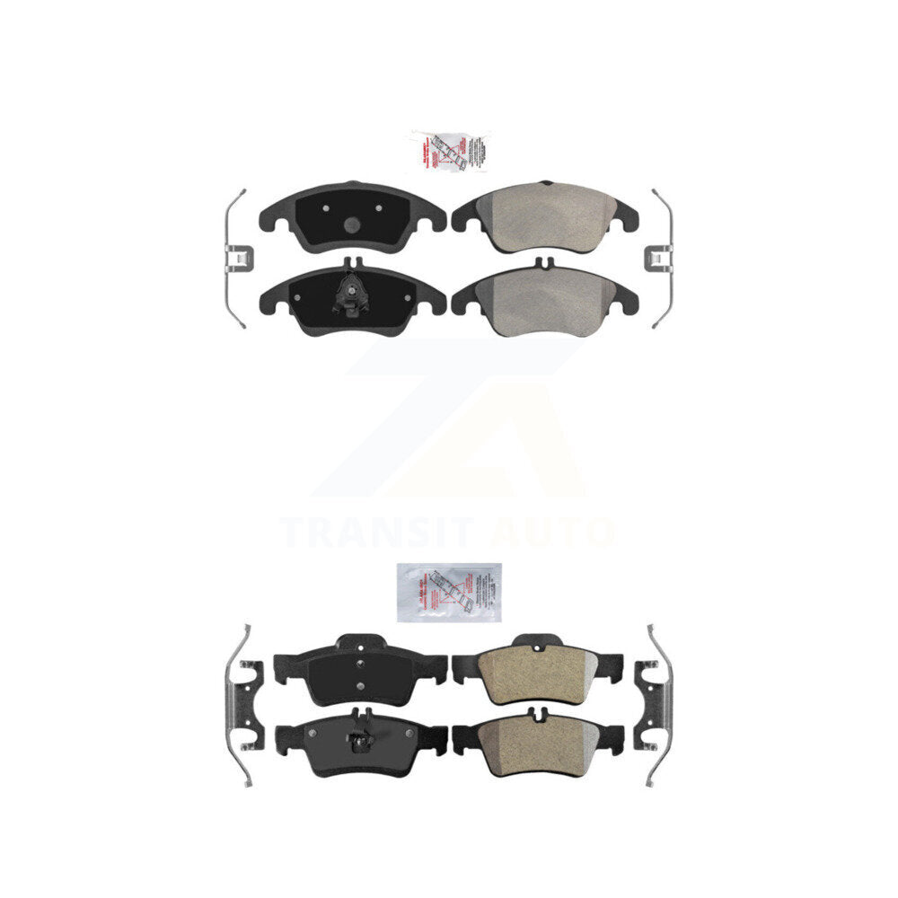 AmeriBRAKES KNF-100888 Disc Brake Pad for 2010-2016 Mercedes-Benz E400, Mercedes-Benz CLS400 and More - Front and Rear