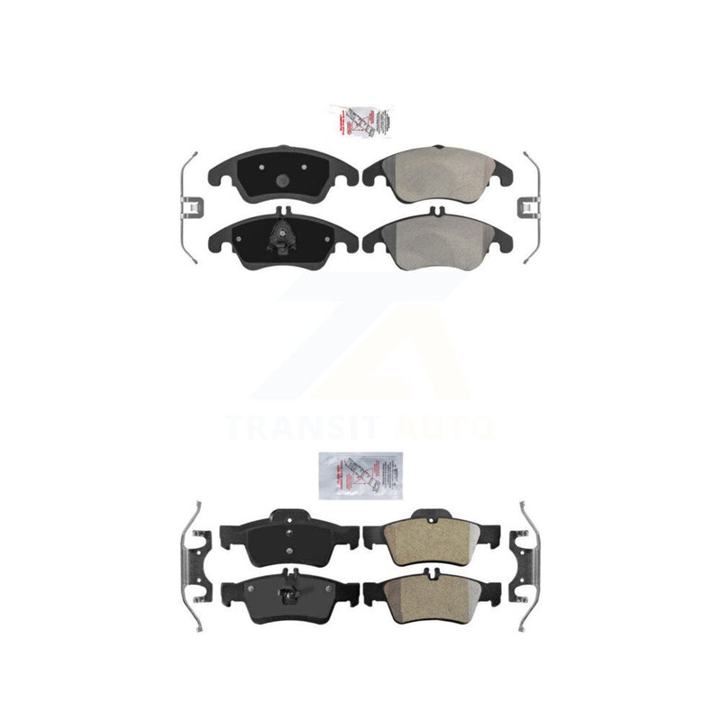 AmeriBRAKES KNF-100888 Disc Brake Pad for 2010-2016 Mercedes-Benz E400, Mercedes-Benz CLS400 and More - Front and Rear