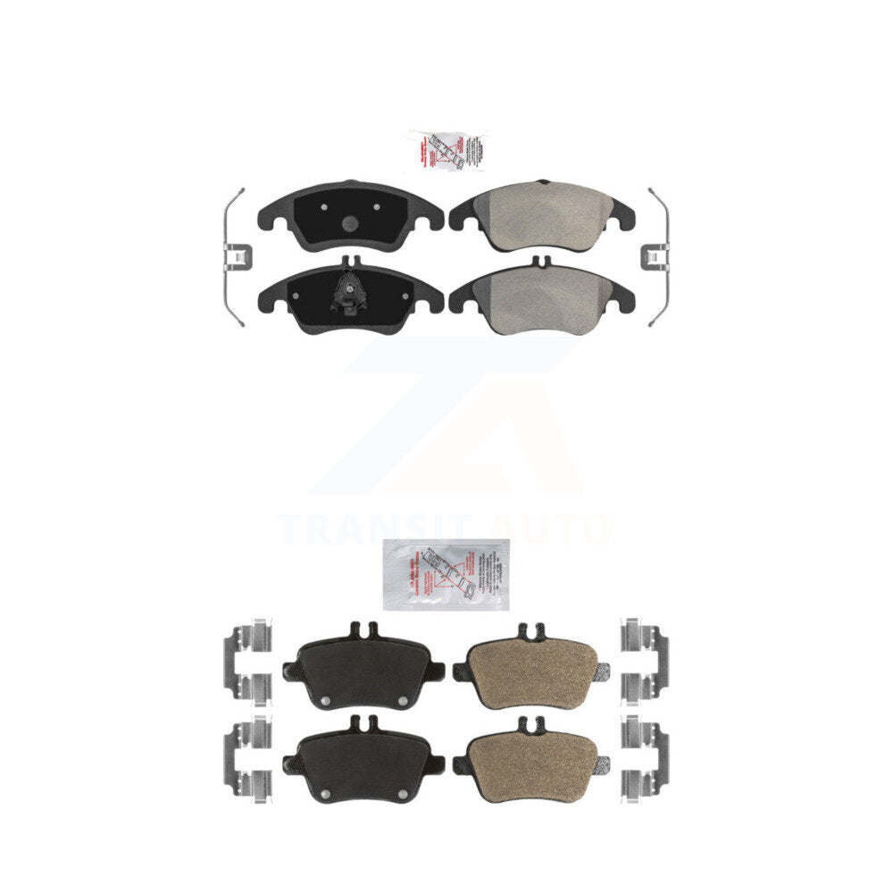 AmeriBRAKES KNF-100889 Disc Brake Pad for 2012-2020 Mercedes-Benz SLC300, Mercedes-Benz SLK300 and More - Front and Rear