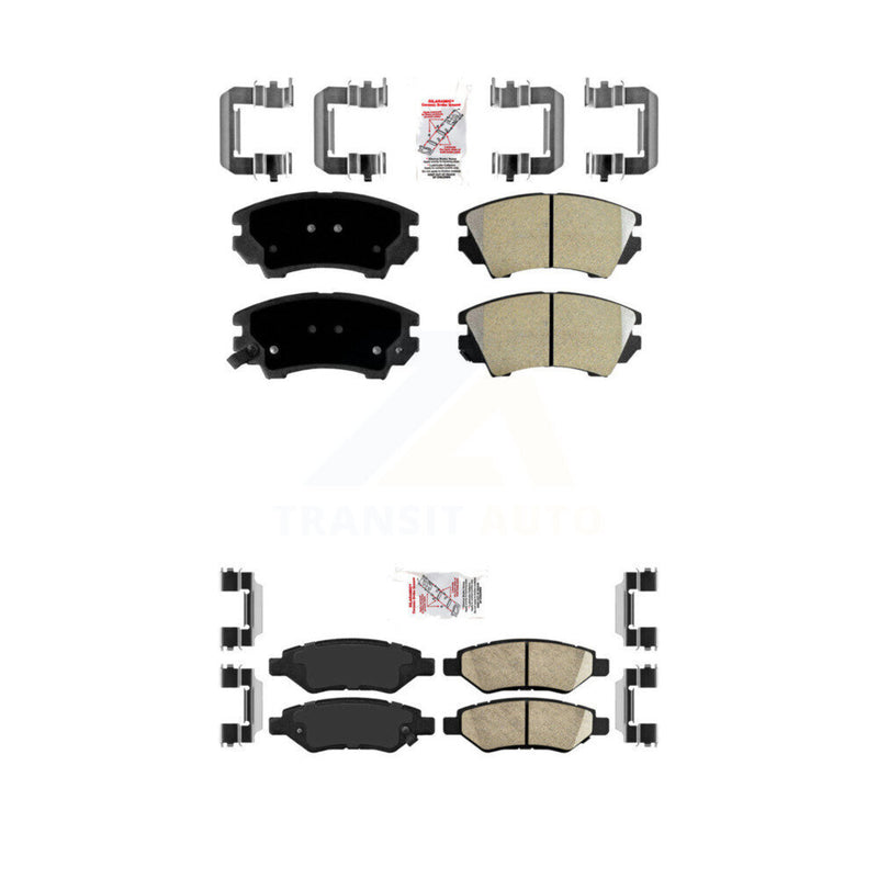 AmeriBRAKES KNF-100891 Disc Brake Pad for 2010-2015 Chevrolet Camaro - Front and Rear