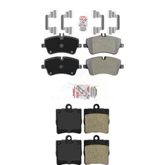 AmeriBRAKES KNF-100892 Disc Brake Pad for 2001-2011 Mercedes-Benz SLK300, Mercedes-Benz C230 and More - Front and Rear