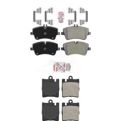 AmeriBRAKES KNF-100893 Disc Brake Pad for 2001-2009 Mercedes-Benz C280, Mercedes-Benz C350 and More - Front and Rear