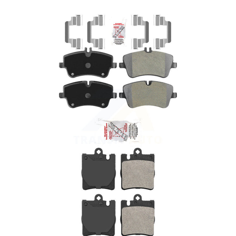 AmeriBRAKES KNF-100893 Disc Brake Pad for 2001-2009 Mercedes-Benz C280, Mercedes-Benz C350 and More - Front and Rear