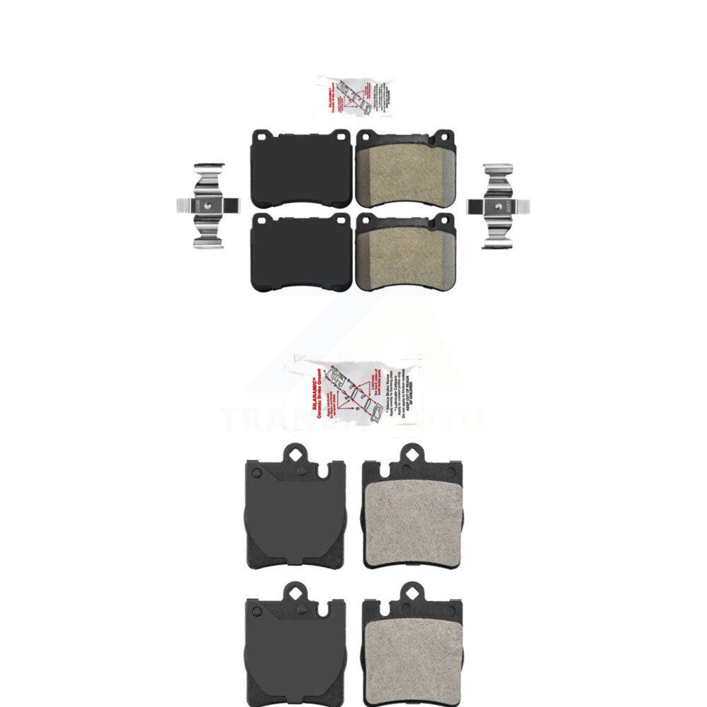 AmeriBRAKES KNF-100895 Disc Brake Pad for 2004-2011 Mercedes-Benz SLK300, Mercedes-Benz SLK350 and More - Front and Rear