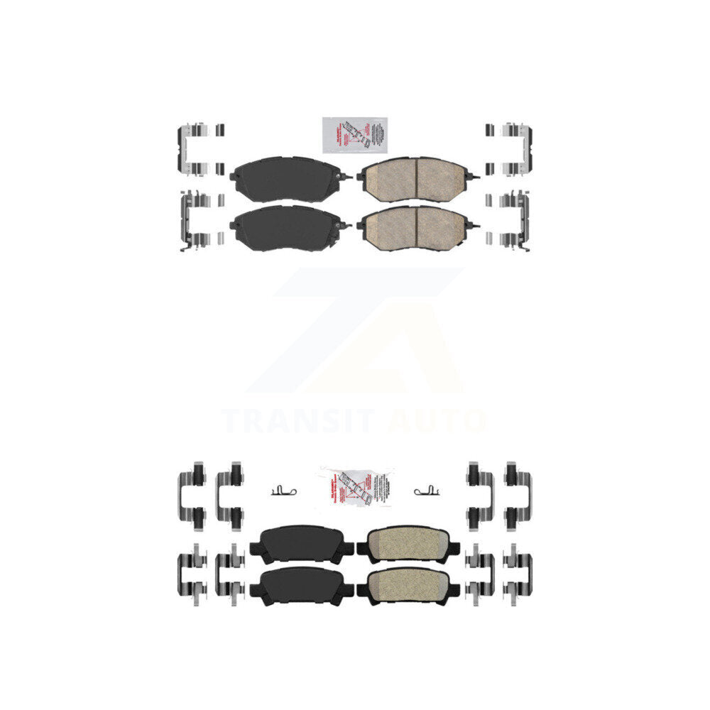 AmeriBRAKES KNF-100897 Disc Brake Pad for 2005-2009 Subaru Legacy - Front and Rear