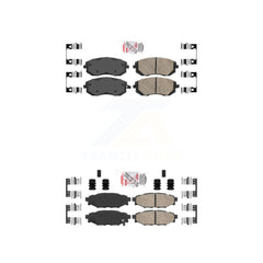 AmeriBRAKES KNF-100898 Disc Brake Pad for 2005-2013 Subaru WRX, Subaru Legacy and More - Front and Rear