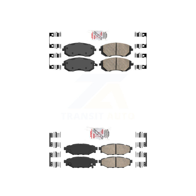 AmeriBRAKES KNF-100899 Disc Brake Pad for 2005-2013 Subaru WRX, Subaru Legacy and More - Front and Rear